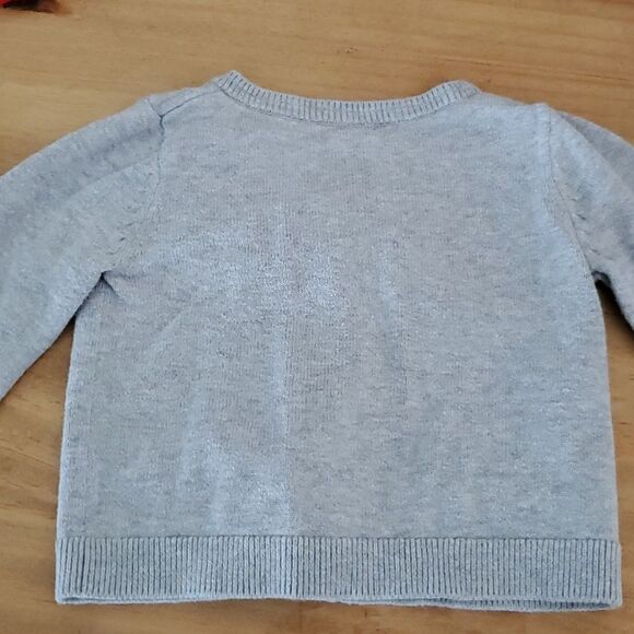 Osh Kosh B'Gosh Bow Button Up Cardigan Sweater Size 9 Months - Picture 5 of 6